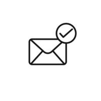 check message icon set collection for web vector