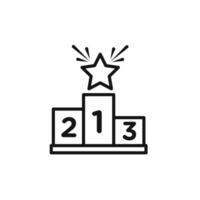 champion podium icon set collection for web vector