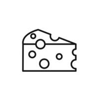 cheese icon set collection for web vector