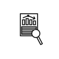 data analysis icon set collection for web vector