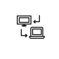 Data synchronization icon set collection for web vector
