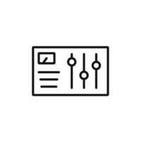 control panel icon set collection for web vector
