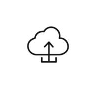 cloud upload icon set collection for web vector