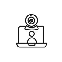 Digital Webcam icon set collection for web vector