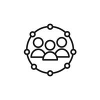 community icon set collection for web vector