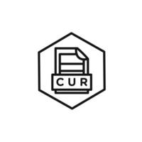 CUR File Document Icon set collection for web vector