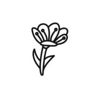 Crocus Icon set collection for web vector