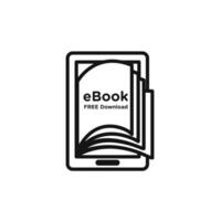 E book download icon set collection for web vector