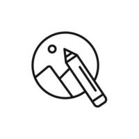 Edit Image Icon set collection for web vector