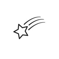 Falling Star Icon set collection for web vector