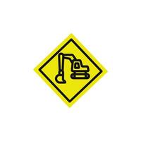 Excavator Icon set collection for web vector