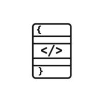 coding program icon set collection for web vector