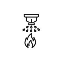 fire sprinkler icon set collection for web vector