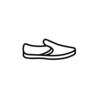 Espadrille icon set collection for web vector