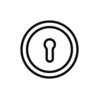 key hole icon set collection for web vector