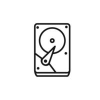 Hard disk drive icon set collection for web vector