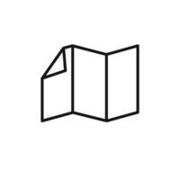 Folded Paper Icon set collection for web vector