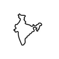 Indian map icon set collection for web vector