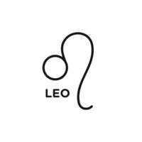 Leo zodiac sign icon set collection for web vector
