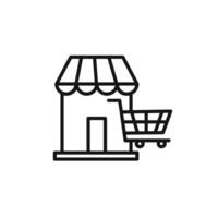 Marketplace icon set collection for web vector