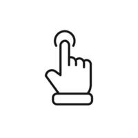 Hand clicking icon set collection for web vector