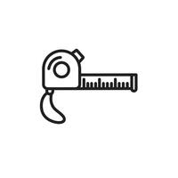 measure tape icon set collection for web vector
