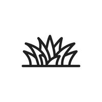 Grass icon set collection for web vector