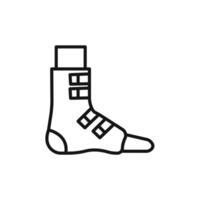 Foot splint icon set collection for web vector