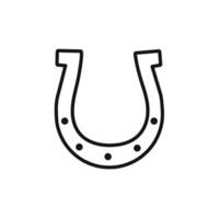 Horseshoe icon set collection for web vector