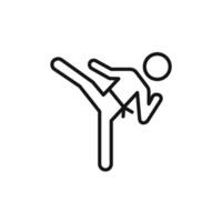 karate icon set collection for web vector
