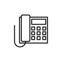 Office Phone icon set collection for web vector
