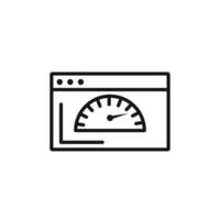 Page speed icon set collection for web vector