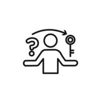 Problem solving skills icon set collection for web vector