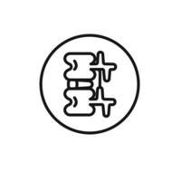 Radiculopathy radicular syndrome icon set collection for web vector