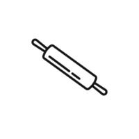 rolling pin icon set collection for web vector