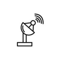 Satellite apparatus icon set collection for web vector