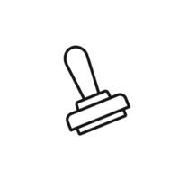 Rubber Stamp icon set collection for web vector