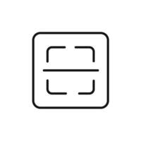 scan button icon set collection for web vector