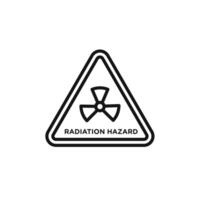 Radiation Hazard Keep Out icon set collection for web vector