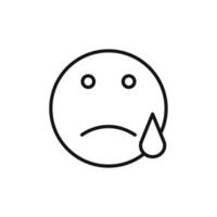 sad icon set collection for web vector