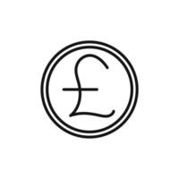 Pound icon set collection for web vector
