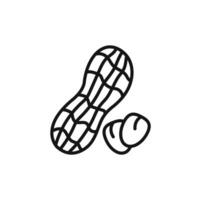 Peanut icon set collection for web vector