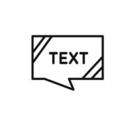 Text Box Icon set collection for web vector