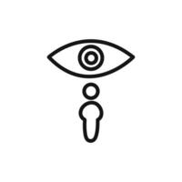 surveillance icon set collection for web vector