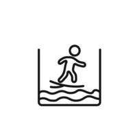 surfing icon set collection for web vector