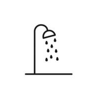 Shower icon set collection for web vector
