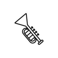 Trumpet icon set collection for web vector