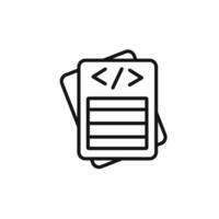 Script icon set collection for web vector