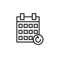 Update Calendar icon set collection for web vector