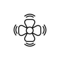Ventilation icon set collection for web vector